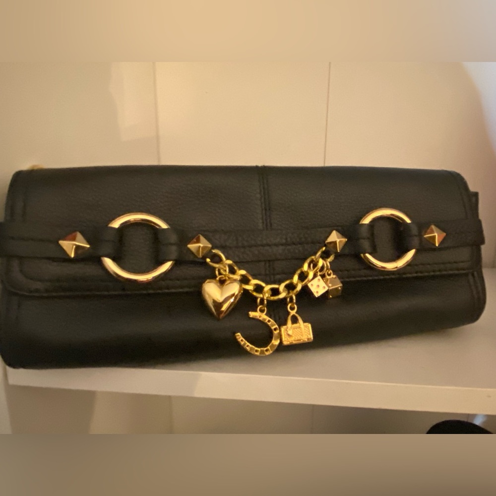 Black chain purse